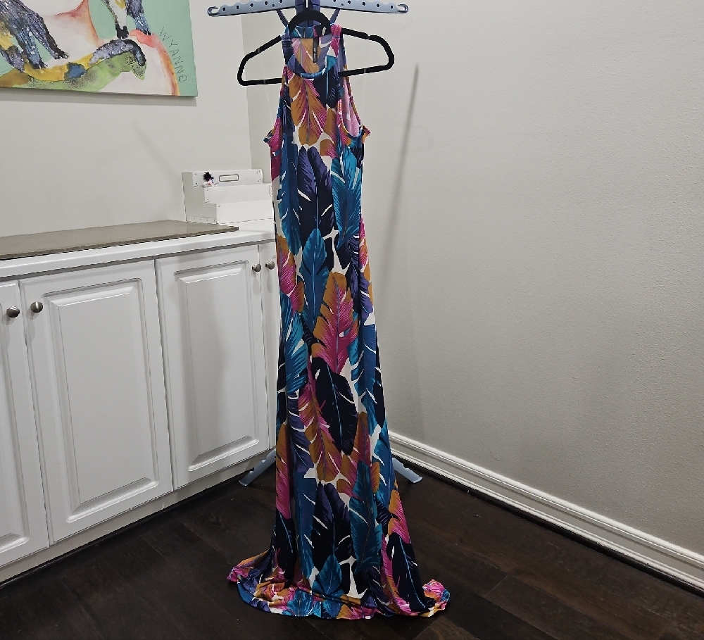 NWOT Multicolor Sleeveless Maxi Dress